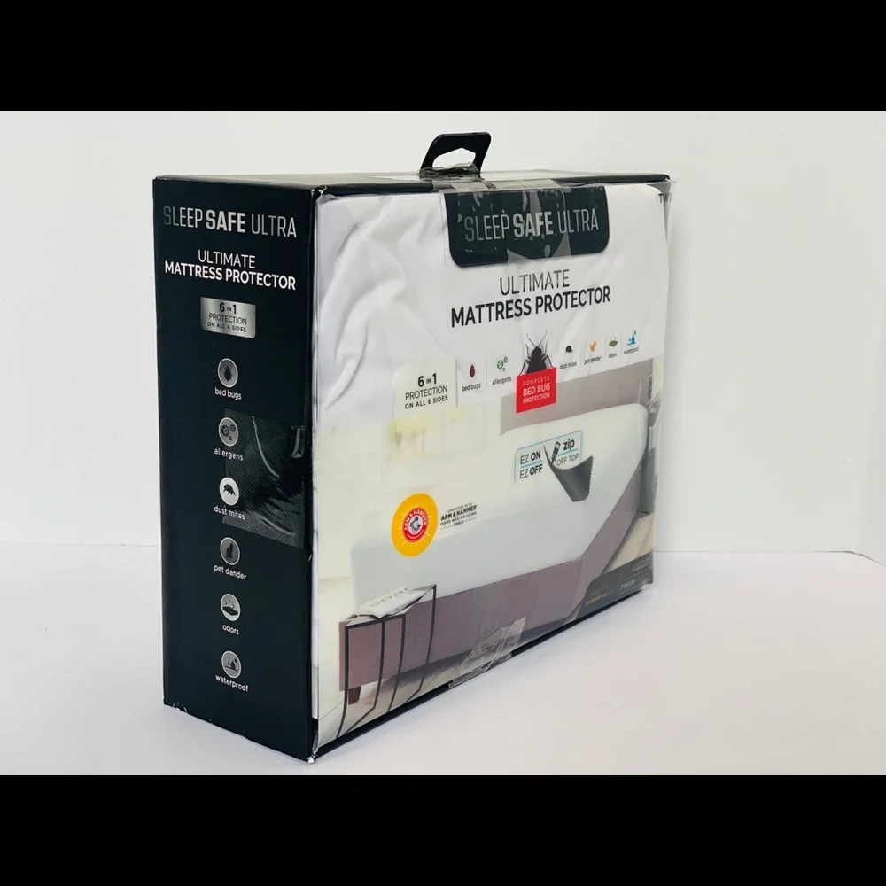 Sleep Safe Ultra Ultimate Mattress Protector - Twin - 39”x75” - Open Box